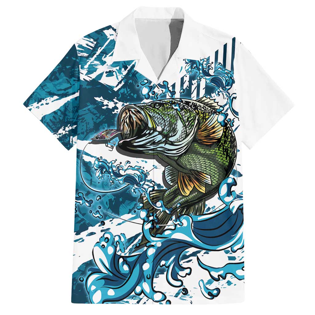 Bass Fishing Fisherman Hawaiian Shirt Fish Sport Largemouth - Wonder Print Shop