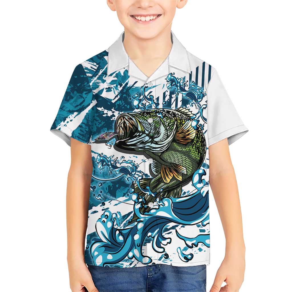 Bass Fishing Fisherman Hawaiian Shirt Fish Sport Largemouth - Wonder Print Shop