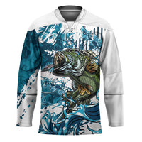 Bass Fishing Fisherman Hockey Jersey Fish Sport Largemouth - Wonder Print Shop