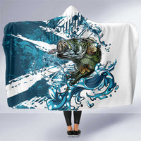 Bass Fishing Fisherman Hooded Blanket Fish Sport Largemouth - Wonder Print Shop