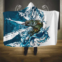 Bass Fishing Fisherman Hooded Blanket Fish Sport Largemouth - Wonder Print Shop
