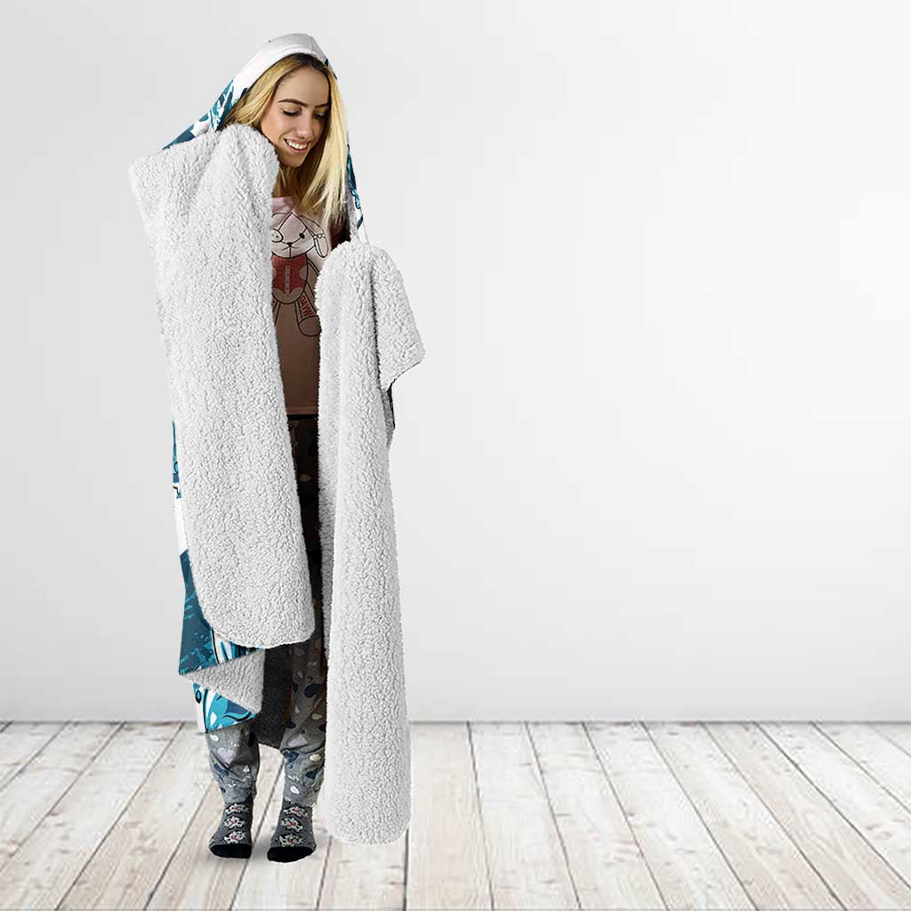 Bass Fishing Fisherman Hooded Blanket Fish Sport Largemouth - Wonder Print Shop