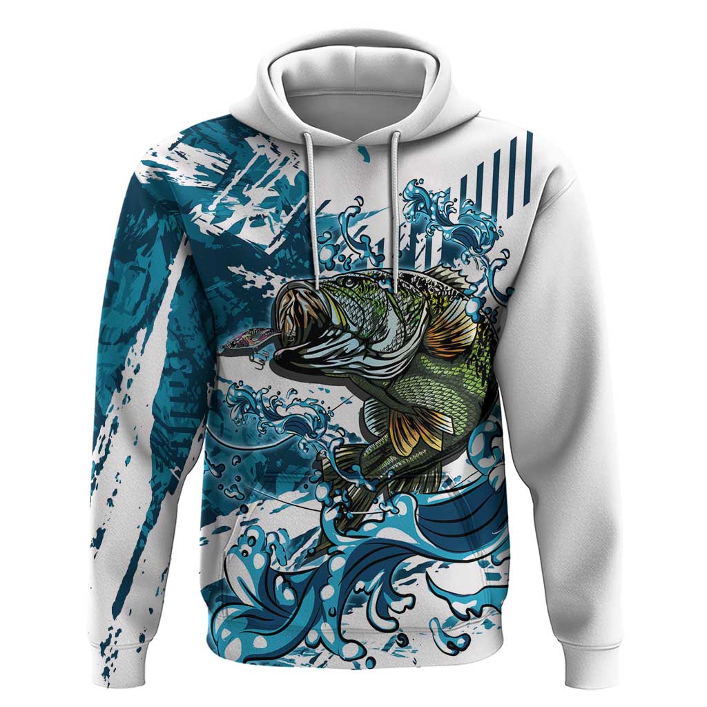 Bass Fishing Fisherman Hoodie Fish Sport Largemouth - Wonder Print Shop