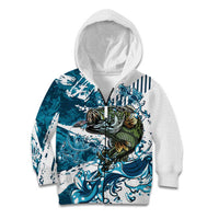 Bass Fishing Fisherman Kid Hoodie Fish Sport Largemouth - Wonder Print Shop