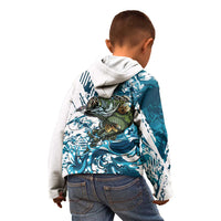 Bass Fishing Fisherman Kid Hoodie Fish Sport Largemouth - Wonder Print Shop