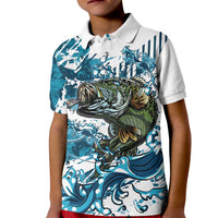 Bass Fishing Fisherman Kid Polo Shirt Fish Sport Largemouth - Wonder Print Shop