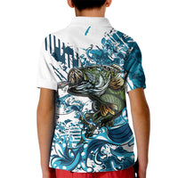 Bass Fishing Fisherman Kid Polo Shirt Fish Sport Largemouth - Wonder Print Shop