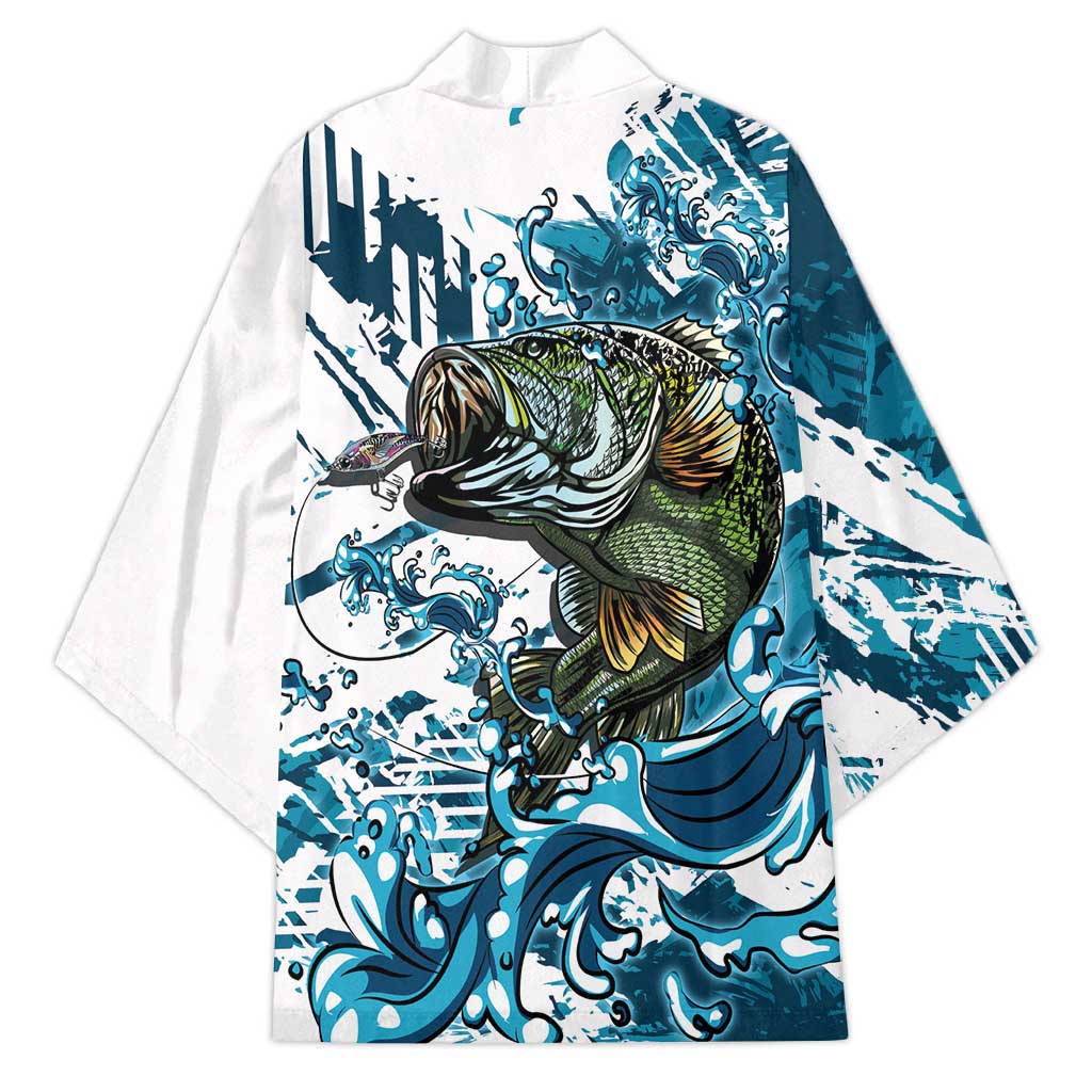 Bass Fishing Fisherman Kimono Fish Sport Largemouth - Wonder Print Shop