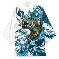 Bass Fishing Fisherman Kimono Fish Sport Largemouth - Wonder Print Shop