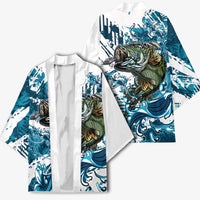 Bass Fishing Fisherman Kimono Fish Sport Largemouth - Wonder Print Shop