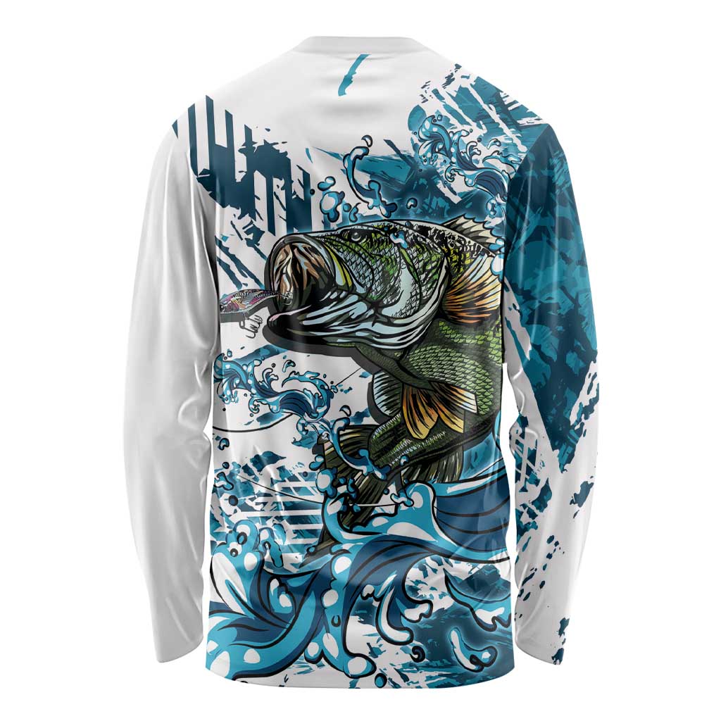 Bass Fishing Fisherman Long Sleeve Shirt Fish Sport Largemouth - Wonder Print Shop