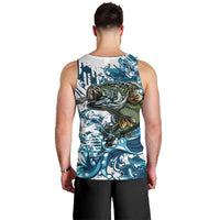 Bass Fishing Fisherman Men Tank Top Fish Sport Largemouth - Wonder Print Shop