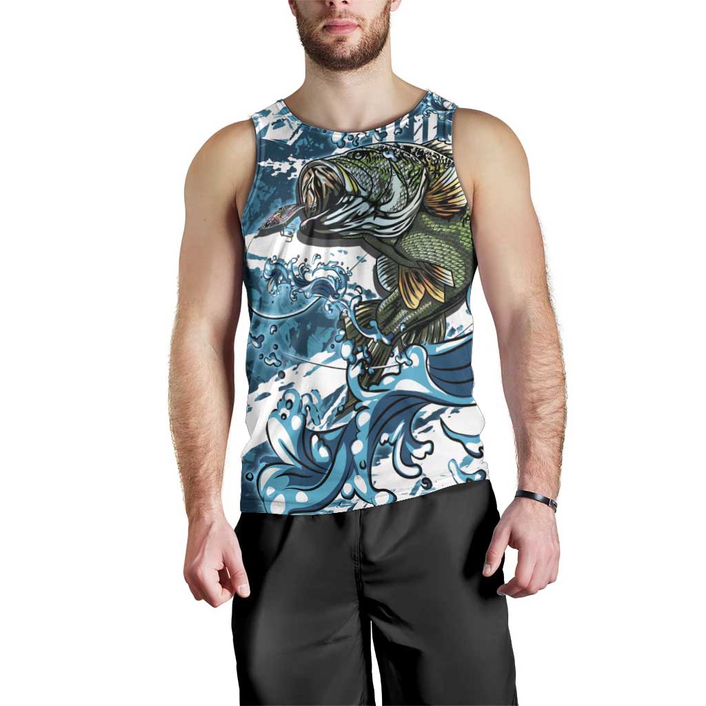 Bass Fishing Fisherman Men Tank Top Fish Sport Largemouth - Wonder Print Shop