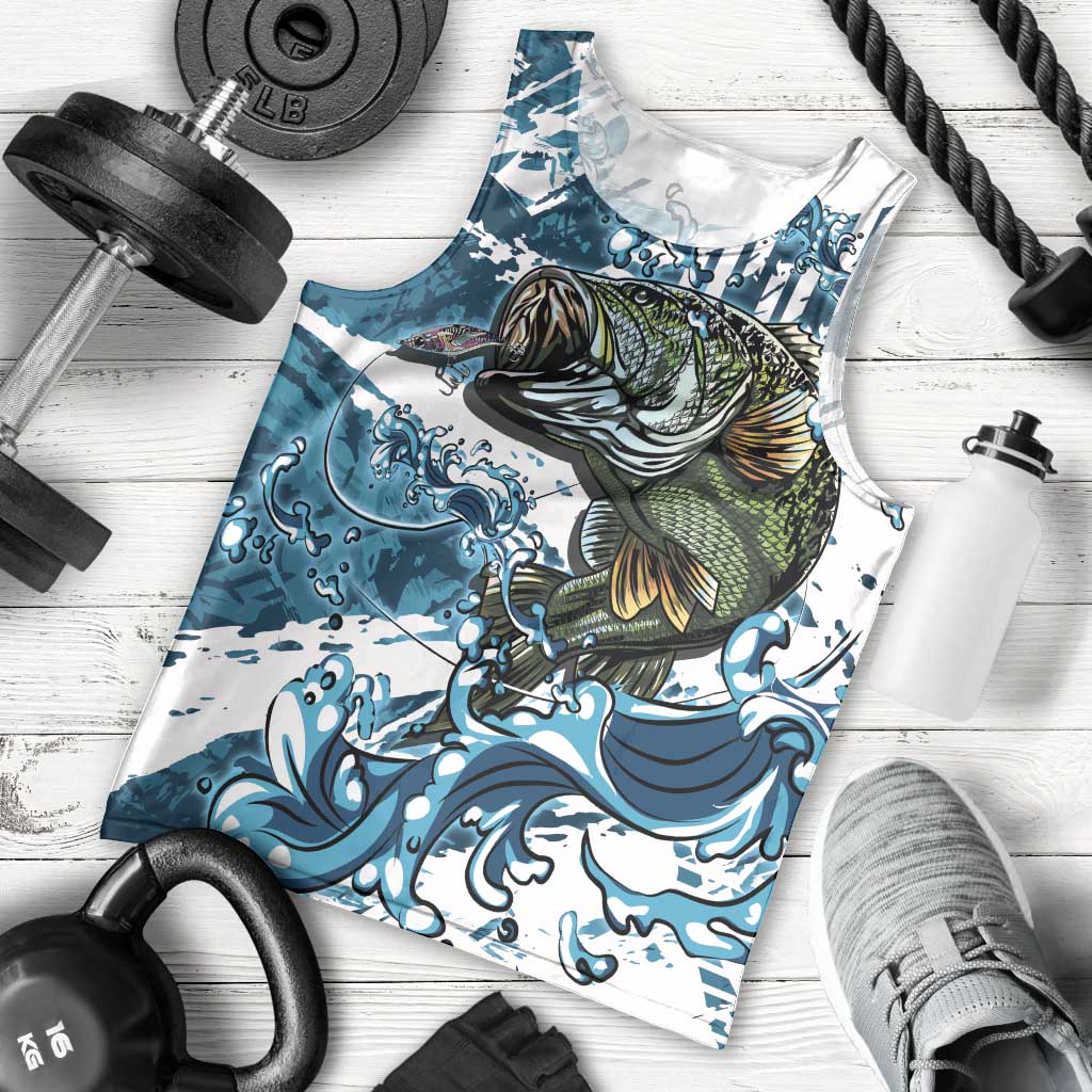 Bass Fishing Fisherman Men Tank Top Fish Sport Largemouth - Wonder Print Shop