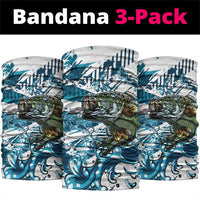 Bass Fishing Fisherman Neck Gaiter Fish Sport Largemouth - Wonder Print Shop