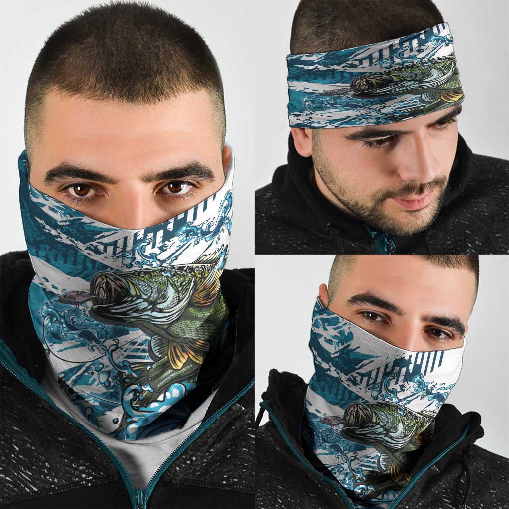 Bass Fishing Fisherman Neck Gaiter Fish Sport Largemouth - Wonder Print Shop