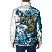Bass Fishing Fisherman Padded Jacket Fish Sport Largemouth - Wonder Print Shop