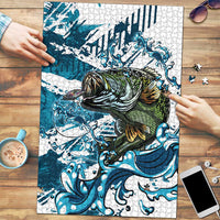 Bass Fishing Fisherman Puzzle Fish Sport Largemouth - Wonder Print Shop