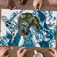 Bass Fishing Fisherman Puzzle Fish Sport Largemouth - Wonder Print Shop