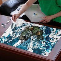 Bass Fishing Fisherman Puzzle Fish Sport Largemouth - Wonder Print Shop