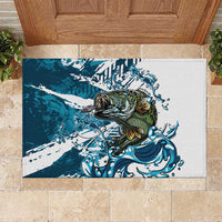 Bass Fishing Fisherman Rubber Doormat Fish Sport Largemouth - Wonder Print Shop