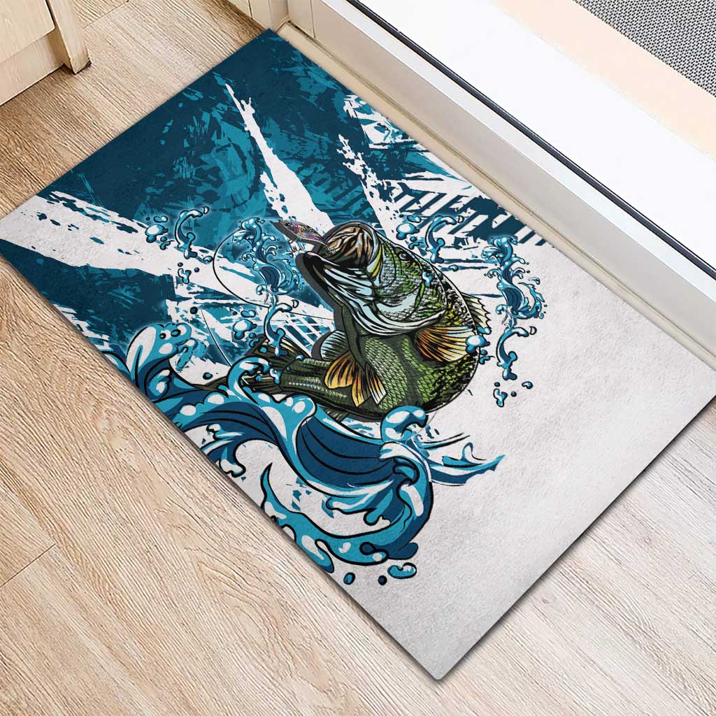 Bass Fishing Fisherman Rubber Doormat Fish Sport Largemouth - Wonder Print Shop