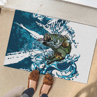 Bass Fishing Fisherman Rubber Doormat Fish Sport Largemouth - Wonder Print Shop