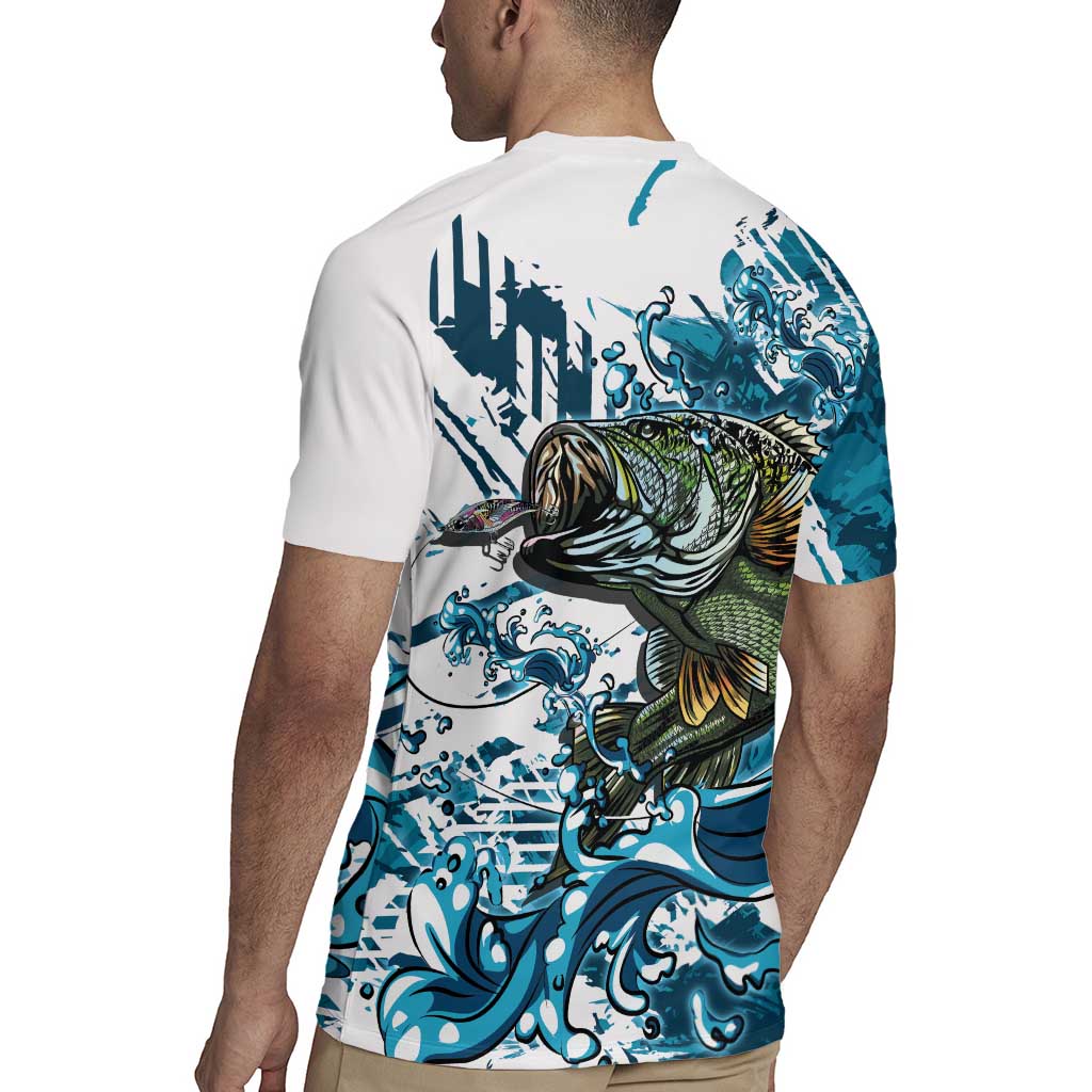 Bass Fishing Fisherman Rugby Jersey Fish Sport Largemouth - Wonder Print Shop