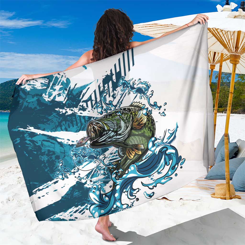 Bass Fishing Fisherman Sarong Fish Sport Largemouth - Wonder Print Shop