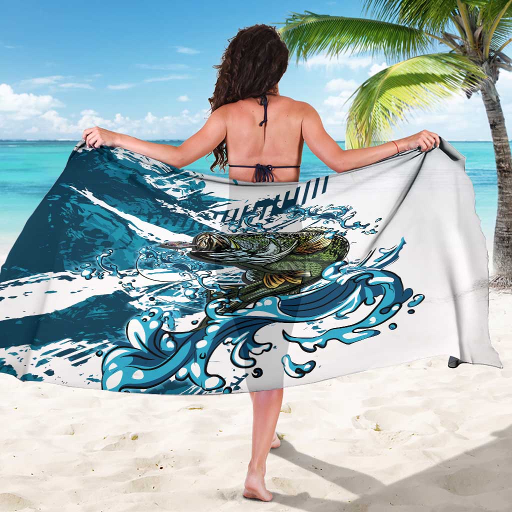 Bass Fishing Fisherman Sarong Fish Sport Largemouth - Wonder Print Shop