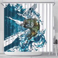 Bass Fishing Fisherman Shower Curtain Fish Sport Largemouth - Wonder Print Shop