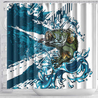 Bass Fishing Fisherman Shower Curtain Fish Sport Largemouth - Wonder Print Shop