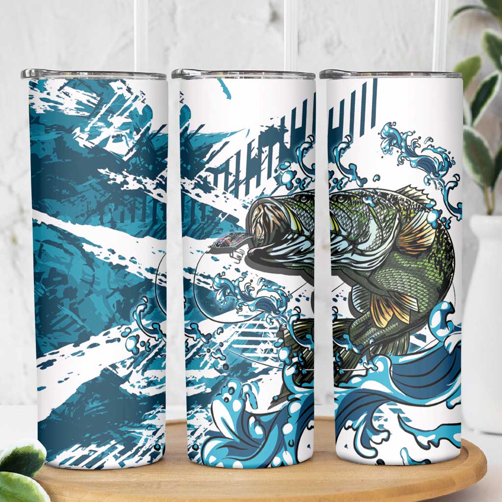 Bass Fishing Fisherman Skinny Tumbler Fish Sport Largemouth - Wonder Print Shop