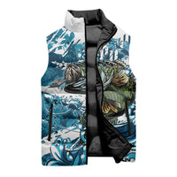 Bass Fishing Fisherman Sleeveless Puffer Jacket Fish Sport Largemouth - Wonder Print Shop