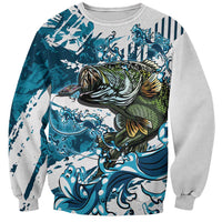 Bass Fishing Fisherman Sweatshirt Fish Sport Largemouth - Wonder Print Shop