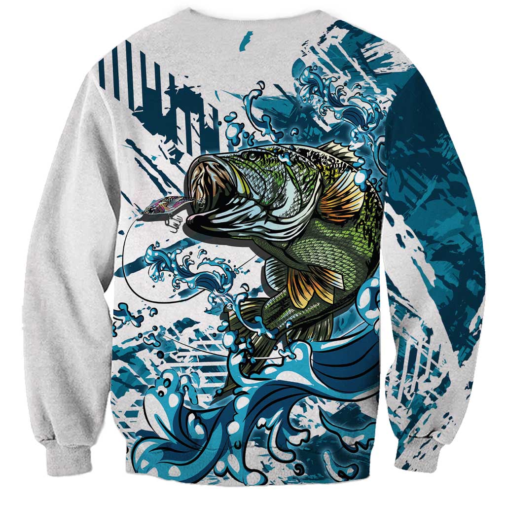 Bass Fishing Fisherman Sweatshirt Fish Sport Largemouth - Wonder Print Shop