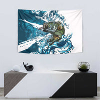 Bass Fishing Fisherman Tapestry Fish Sport Largemouth - Wonder Print Shop