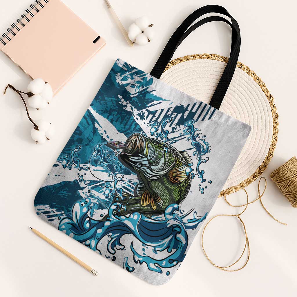 Bass Fishing Fisherman Tote Bag Fish Sport Largemouth - Wonder Print Shop