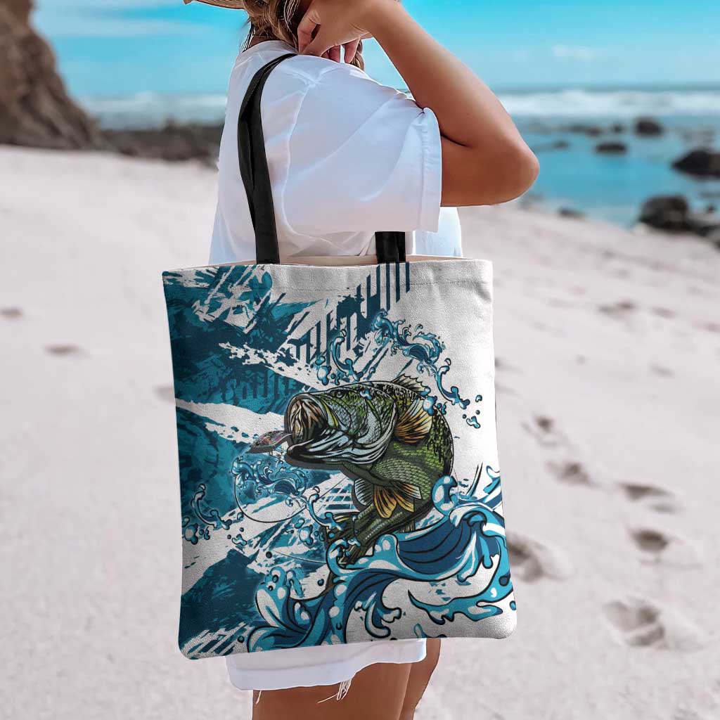 Bass Fishing Fisherman Tote Bag Fish Sport Largemouth - Wonder Print Shop