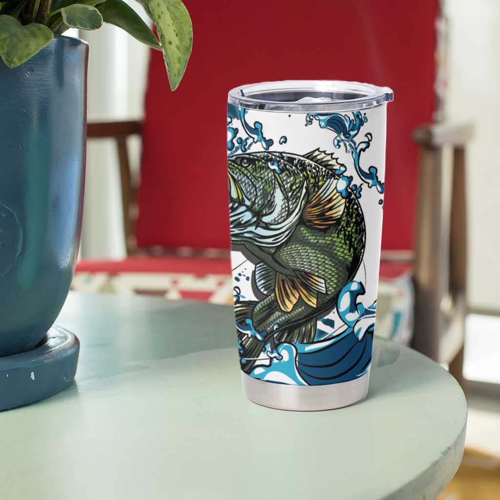 Bass Fishing Fisherman Tumbler Cup Fish Sport Largemouth - Wonder Print Shop
