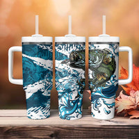 Bass Fishing Fisherman Tumbler With Handle Fish Sport Largemouth - Wonder Print Shop