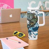 Bass Fishing Fisherman Tumbler With Handle Fish Sport Largemouth - Wonder Print Shop