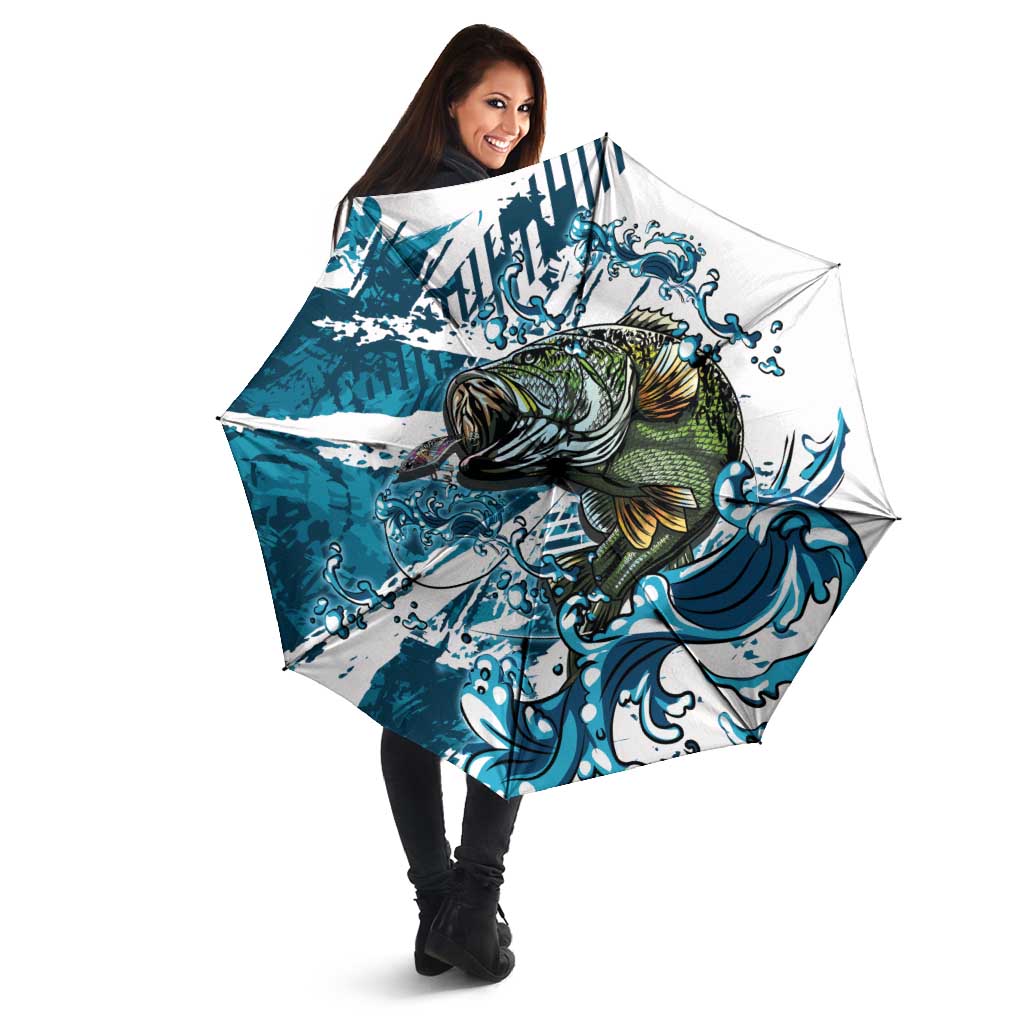 Bass Fishing Fisherman Umbrella Fish Sport Largemouth - Wonder Print Shop