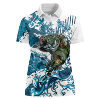 Bass Fishing Fisherman Women Polo Shirt Fish Sport Largemouth - Wonder Print Shop