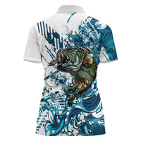 Bass Fishing Fisherman Women Polo Shirt Fish Sport Largemouth - Wonder Print Shop