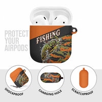 Bass Fishing Fisherman AirPods Case Camouflag Pattern - Wonder Print Shop