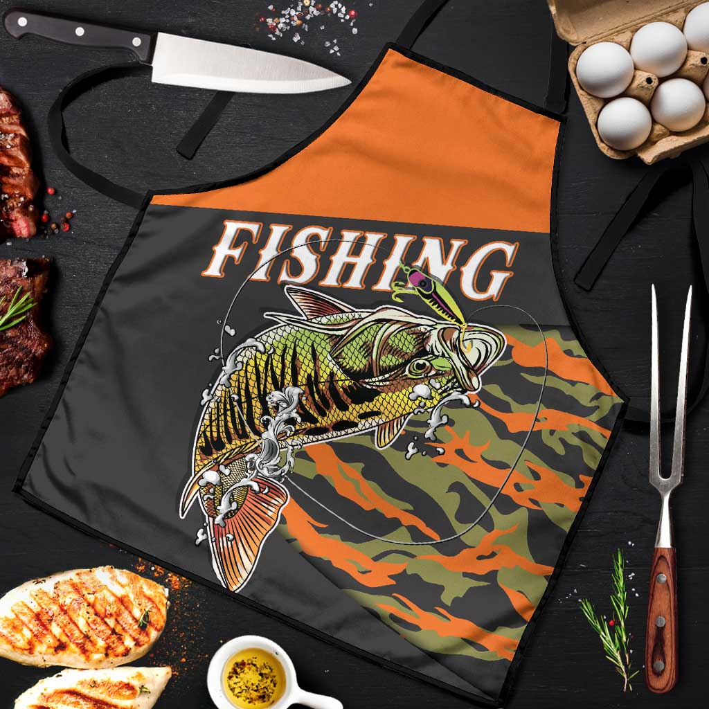 Bass Fishing Fisherman Apron Camouflag Pattern - Wonder Print Shop