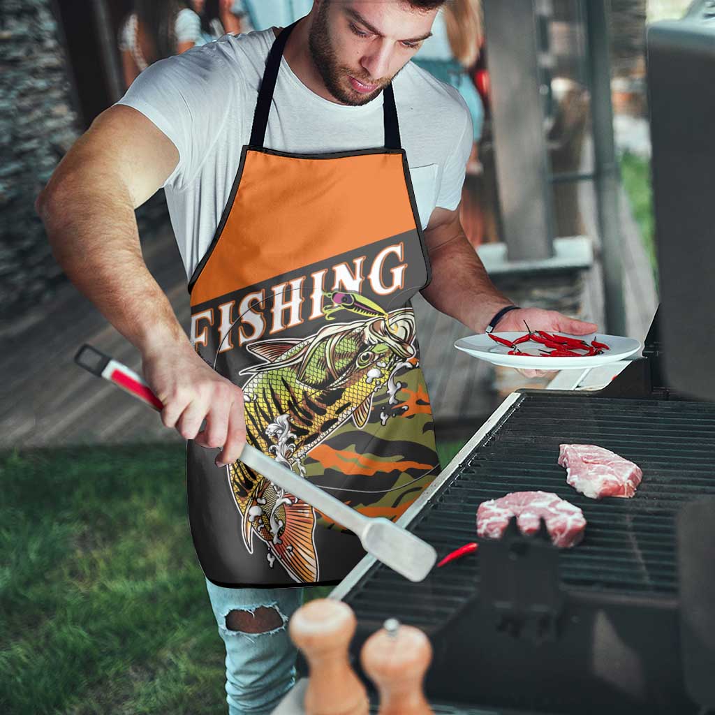 Bass Fishing Fisherman Apron Camouflag Pattern - Wonder Print Shop