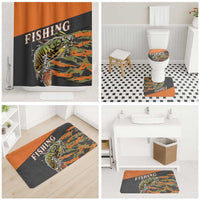 Bass Fishing Fisherman Bathroom Set Camouflag Pattern - Wonder Print Shop