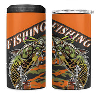 Bass Fishing Fisherman 4 in 1 Can Cooler Tumbler Camouflag Pattern - Wonder Print Shop